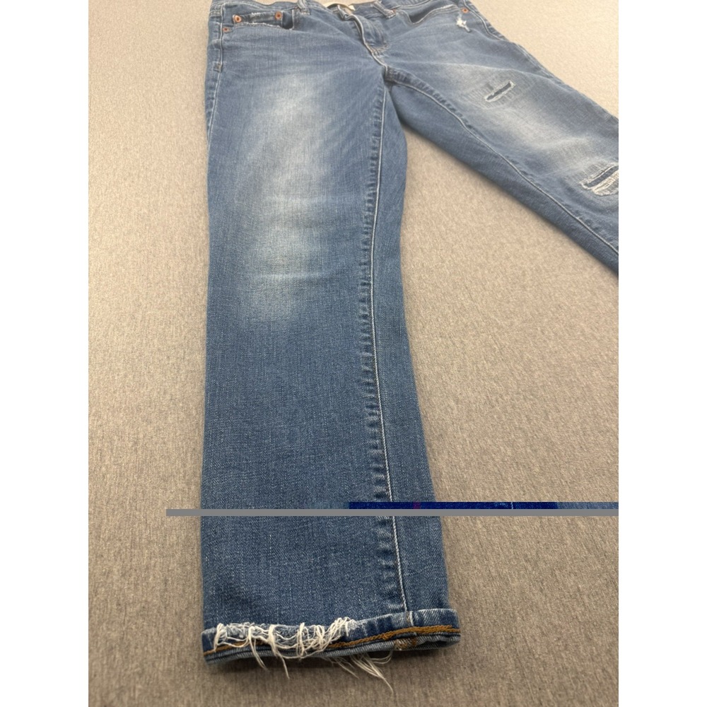 Gap Jeans Women's 28 Blue Best Girlfriend Distressed Denim - Picture 9 of 15